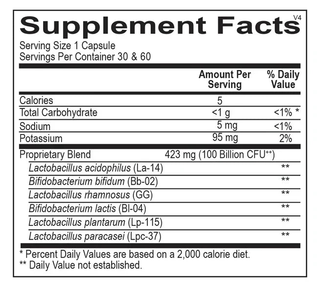 Ortho biotic 100 billion Potency Probiotic Supplement