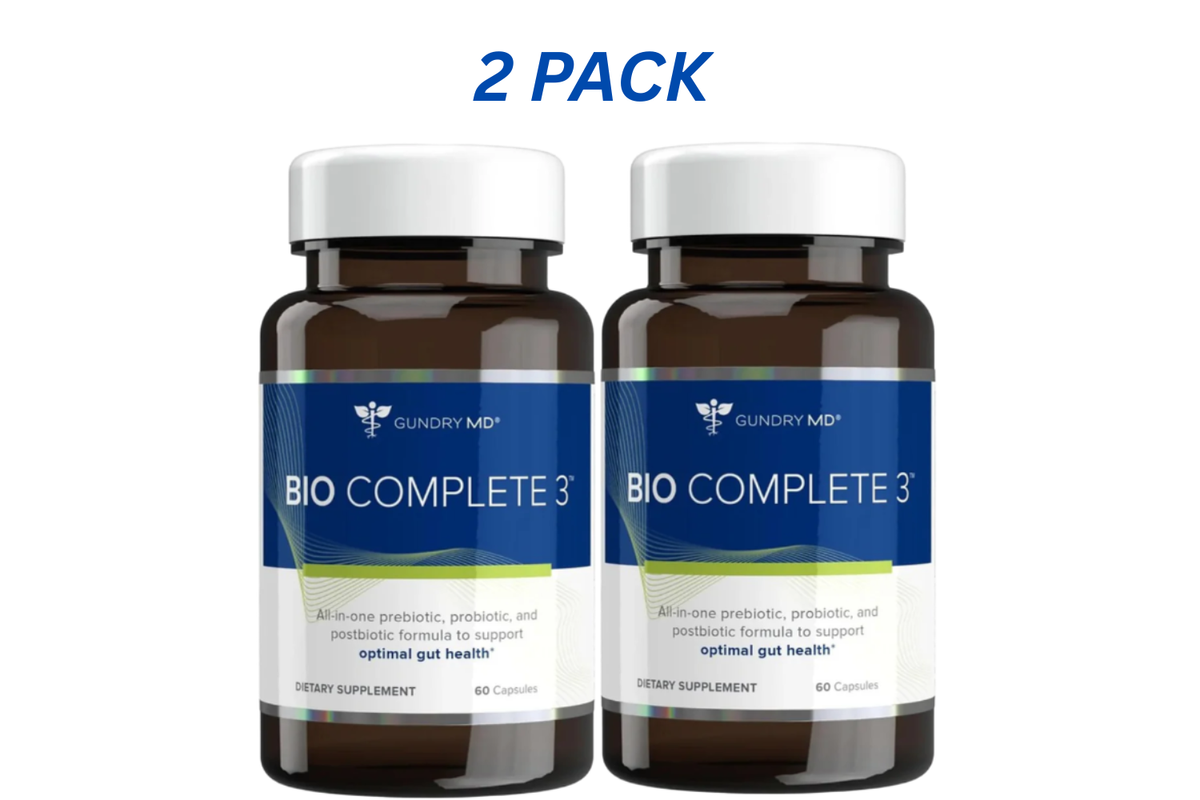 2 Pack Bio Complete 3 – 3-in-1 Probiotic for Gut Health, Digestion Support, Bloating & Energy – 30 Day Supply