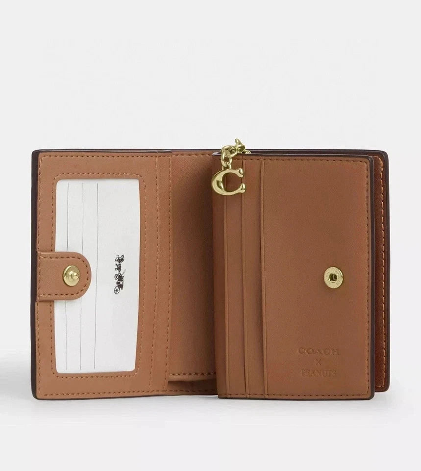 Coach x Peanuts Snap Wallet Snoopy Print CBN32 - Interior