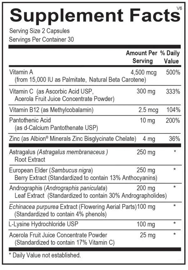 Viracid Immune Support Supplement 60 Capsules