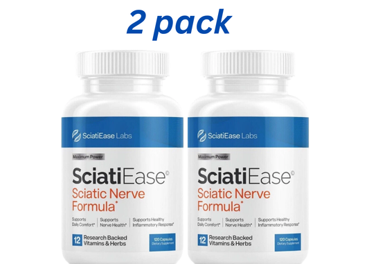 2  PACK Sciatic Ease Nerve Formula - Nervous System Health, Antioxidant