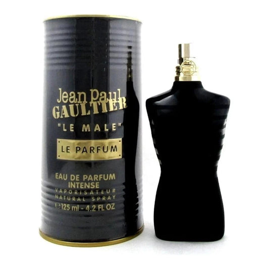 Jean Paul Gaultier Le Male Le Parfum Intense 125ml black bottle and can