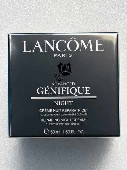 Lancôme Advanced Génifique Night Repairing Cream 50ml / 1.69oz Youth Activating Moisturizer NEW In Box