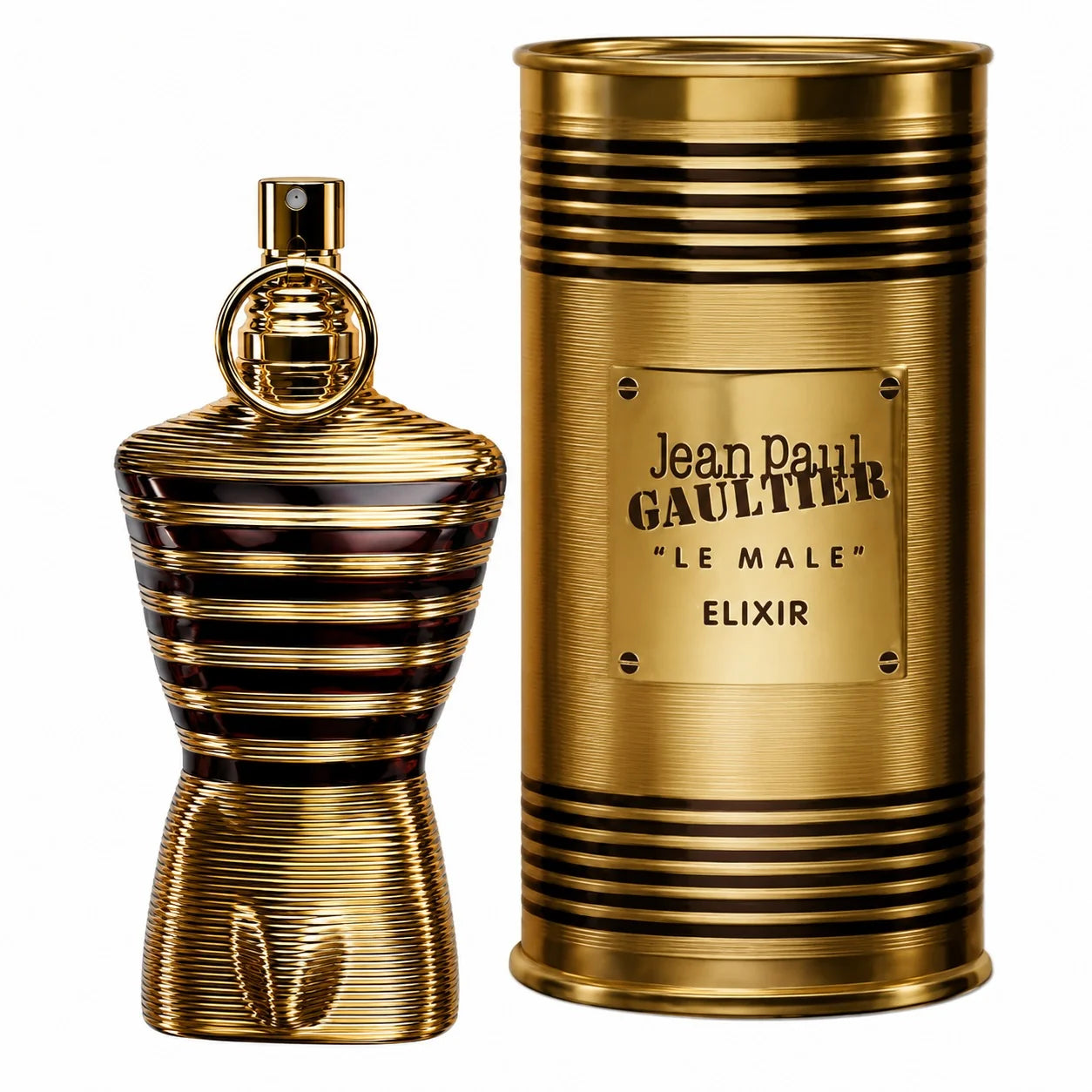 Jean Paul Gaultier Le Male Elixir Eau de Parfum for Men 4.2 oz (125ml) Luxury Warm Amber Vanilla Fragrance Spray