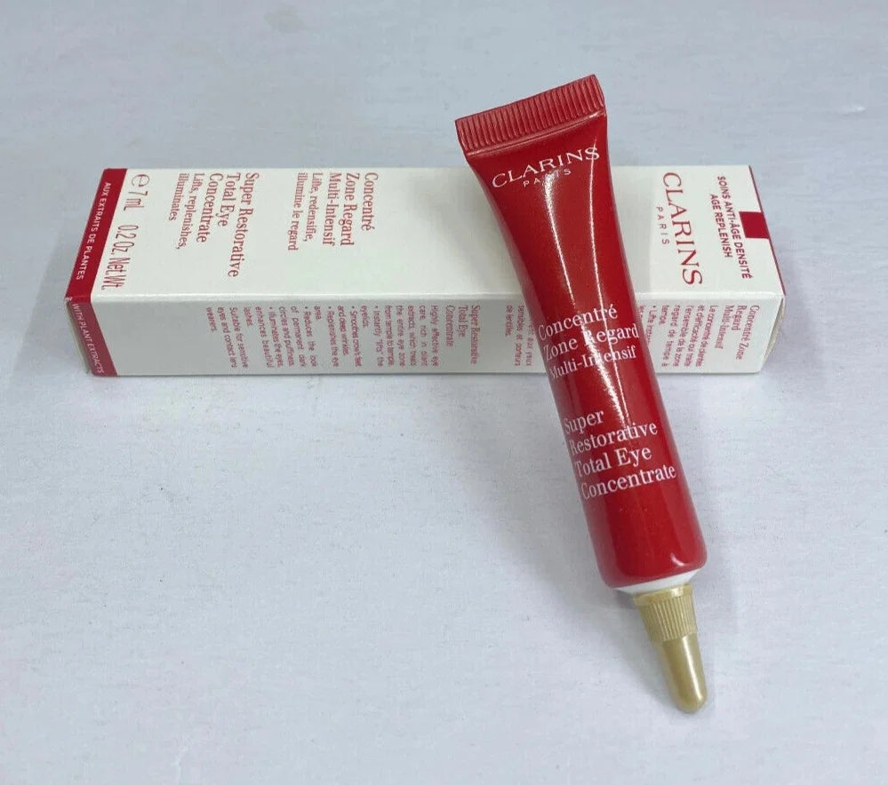 Clarins Super Restorative Total Eye Concentrate 0.2 oz / 15ml Anti-Aging Eye Cream New In Box