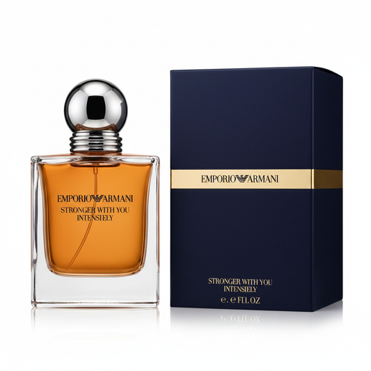 Emporio Armani Stronger With You Intensely Eau de Parfum bottle and box