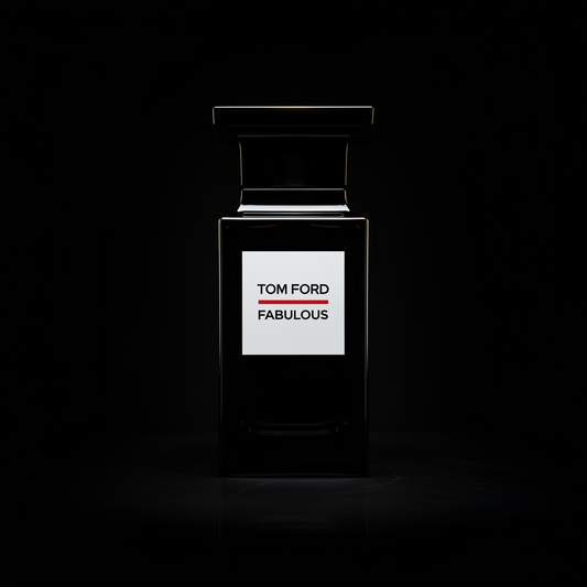 Tom Ford Fabulous Eau de Parfum 100ml black bottle on obsidian surface