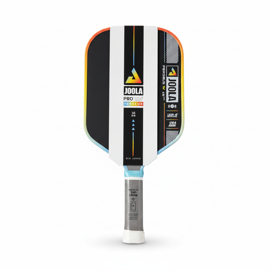 JOOLA Ben Johns Perseus Pro IV Gen 4 16mm Pickleball Paddle on a plain white background