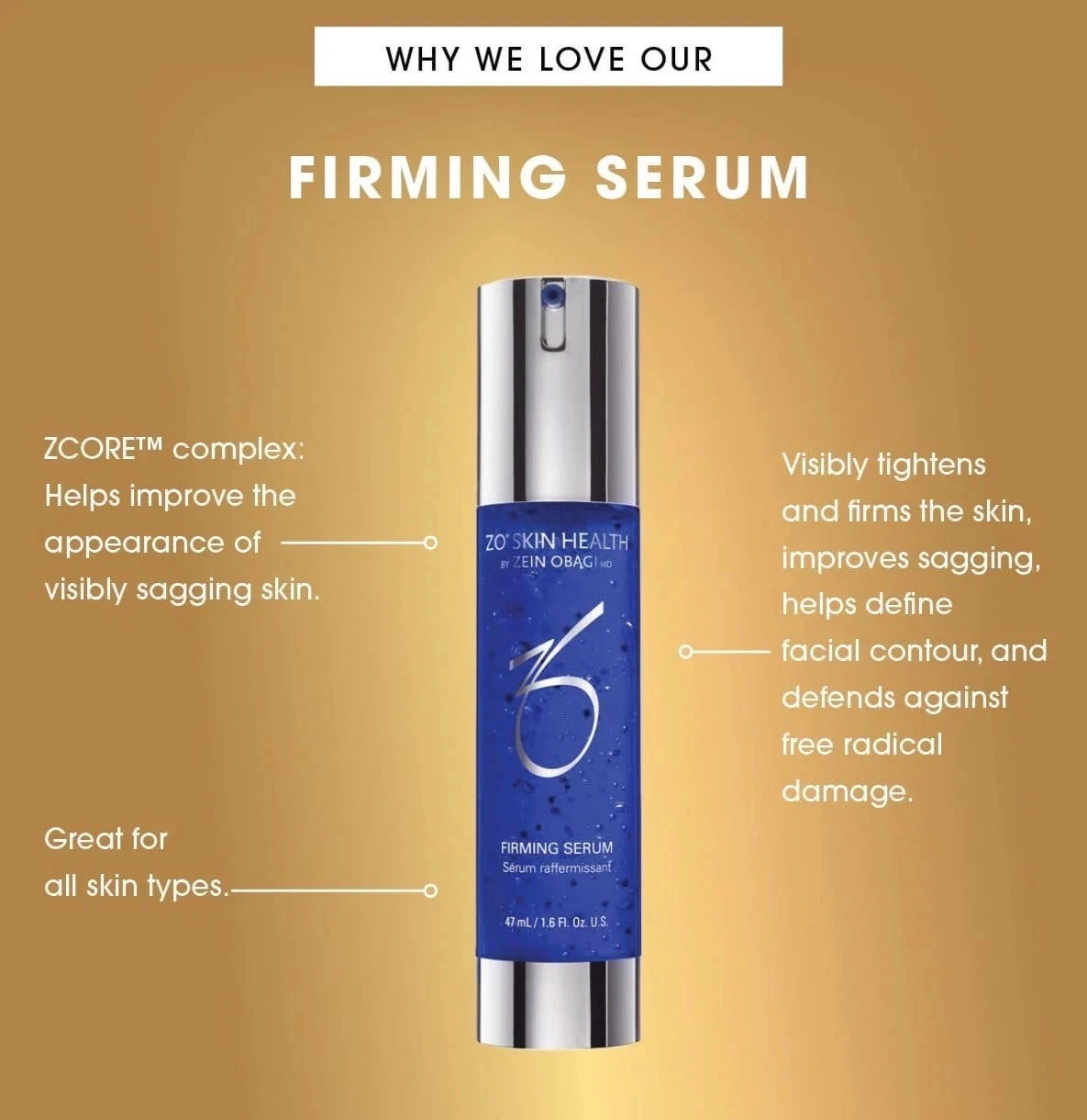 ZO Skin Health Anti-Aging Firming Serum - 1.6oz